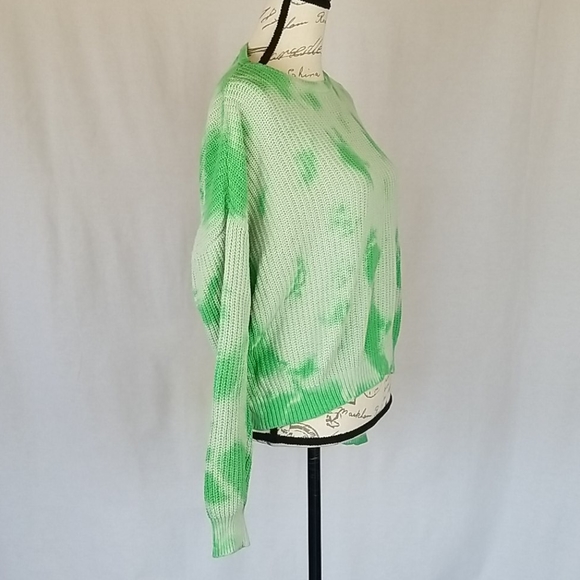 Wild Fable Tie Dye Green Knit Sweater, M - Picture 3 of 8